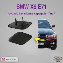 Bmw X6 E71 Uyumlu Far Yıkama Kapağı Sol Taraf