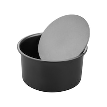 Ximistore9 "siyah 6 İnç Paslanmaz Çıkarılabilir Tabanlı Kek Kalıbı - Dayanıklı Alüminyum" Siyah