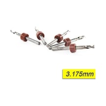Pcb Mikro Karbür Cnc Matkap Ucu 10Lu Set 3.175Mm Tungsten 18 Shan