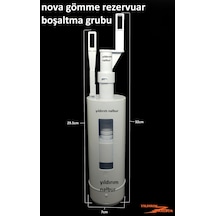 Nova Gömme Rezervuar Boşaltma Gurubu İç Takım Beyaz