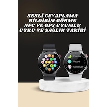 Akıllı Saat Çoklu Kordon Seçeneği Amoled Ekran Çok Fonksiyonlu Bluetooth Bağlantılı