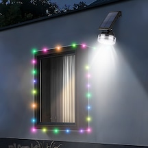 Solar Duvar Aydınlatması + 8 Metre Rgb Şerit Ledli Dekor Soları