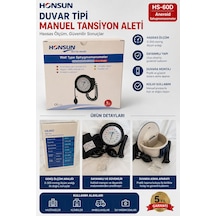 Duvara Monte Manuel Tansiyon Aleti I Honsun Duvar Tipi Aneroid Tansiyon Aleti 0-300 Mmhg