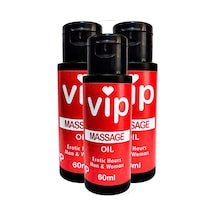 Vıp 3 Adet Eroticmassage Oil / 3 Adet Kadın Erkek Erotikmasaj Yağı 60 Ml