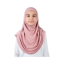 Pratik Hazır Geçmeli Boneli Çocuk Şal Pembe Pembe