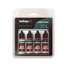 Vallejo 72390, 4x18 Ml. Turquoise Color Game Color Maket Boyası Seti Standart