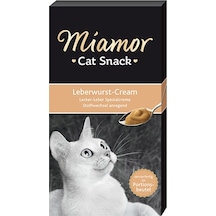 Miamor Cat Snack Cream Ciğerli Kedi Ödülü 6 x 15 G