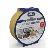 Mas Çift Taraflı Köpük Bant 25 Mm X 5 Metre Çift Taraflı Köpük Bant