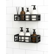 Yapışkanlı Duş Rafı 2 Adet Paslanmaz Banyo Şampuanlık Organizer Delmeden Montaj Geniş Kapasiteli Duş Or Diğer