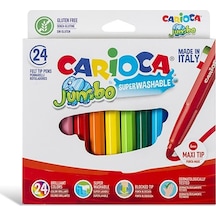 Carioca Jumbo Süper Yıkanabilir Keçeli Boya Kalemi 24lü