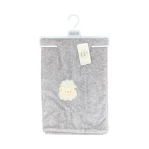 Bebitof Kuzucuk Desenli Kadife Battaniye 95x83 Cm 55004 Gri