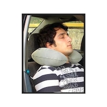 Seyahat Yastığı Ergonomik Boyun Destek Yastığı Araç, Uçak Ve Seyahat İçin Konforlu Açık Indigo