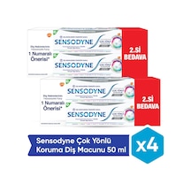 Çok Yönlü Koruma Beyazlatıcı Diş Macunu 50 Ml X 4 Adet Günlük Koruma