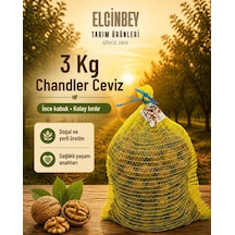 Elçinbey Tarım Ürünleri Yerli Üretim Chandler Ceviz 3 Kg İnce Kabuklu - Kolay Kırılır