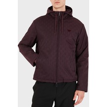 Emporio Armani Logolu Relaxed Fit Kapüşonlu Suya Dayanıklı Ceket Erkek Ceket Em006736 Af29202 F6250 Kahve