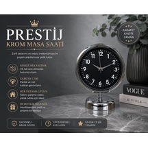 Prestige Krom 25 X 20 Cm Metal Masa Saati