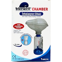 Bluewell Aerochamber İnhalasyon Cihazı Mavi 5 Yaş Üstü