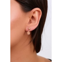 925 Ayar Gümüş Rose Gül Küpe - 12112201 Rose Gold