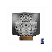 Luvivia Mandala 3d Lamba - Masa Gece Lambası V2 Şeffaf