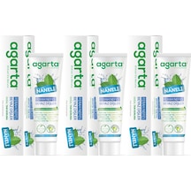 Agarta Doğal Diş Macunu 100ml Naneli 3 Lü Set Beyazlık