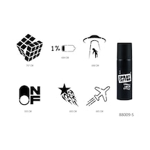 Airbrush Tattoo Akıl Ve Enerji Spray Tattoo Geçici Sprey Dövme Seti