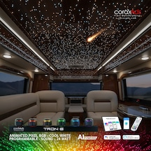 Karavan Ambiyans Aydınlatma Fiber Optik Yıldız Tavan Kiti - Kayan Yıldızlı Çok Renkli