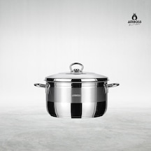 Amboss Saphire 34X20 Derin Tencere Çelik Kapak