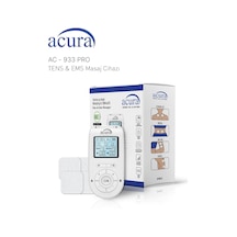 Acura Ac-933 Pro Şarj Edilebilir, Çift Kanallı 22 Programlı Profesyonel Tens Cihazı