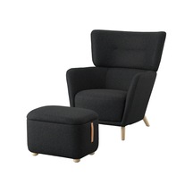 Ikea Siyah Şık Berjer Koltuk - Berjer Ve Puf