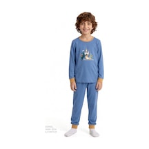 Penti Erkek Çocuk Tiny Friends Adventure Pamuklu Uzun Kollu 2li Pijama Takımı Çok Renkli
