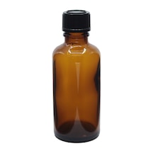 Amber Cam Şişe Kilitli Kapak 50 Ml