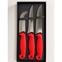 Ergonomik Soft Kaydırmaz Saplı-3'lü Bıçak Seti