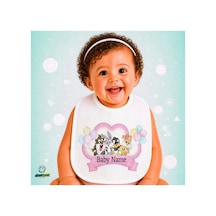 Kişiye Özel Looney Tunes Keten Bebek Mama Önlüğü Yumuşak - Emici - Yıkanabilir - Özel Tasarım P089 Çok Renkli