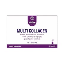 Multi Kolajen Tip 1-2-3 Toz Takviye Gıda 30 Şase