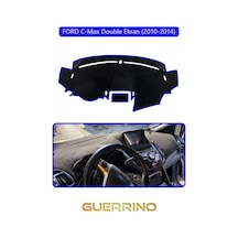 Ford C-max Double Ekran 2010-2014 Torpido Koruma Halısı Mavi Kenar 1 Adet