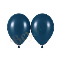 Derin Okyanus Renk Lateks Retro Balon 50 Cm - 2 Adet Lacivert
