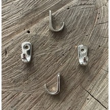 Dmr Dekoratif 2cm Mini Askı Nikel Renk Mini Kanca Tesbih Askısı 12 Adet 2cm Krom
