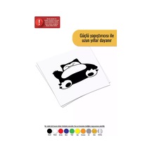 Snorlax Pokemon Sticker Oto Motor Laptop Duvar Folyo Sticker 15 X 12 Cm