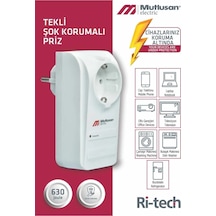 Tekli Şok Korumalı Priz 0