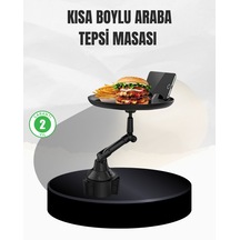 Universal Araç İçi Bardaklık Tepsisi 9 İnç Yemek Alanı Ve Telefon Standlı Diğer