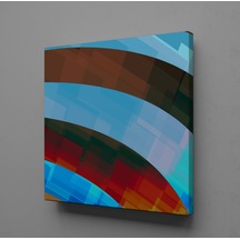 Renklerin Geçişi Kanvas Tablo 90x90cm
