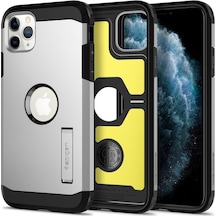Spigen Apple Uyumlu iPhone 11 Pro İle Kılıf Tough Armor Xp Satin Silver