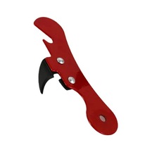 Zahmetsizce Konserve Açacağı Çok Fonksiyonlu Güvenli Ergonomik Şişe Açacağı Mutfak Aracı Kırmızı