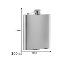 1 Adet Taşınabilir Paslanmaz Çelik Cep Şişesi Flagon Viski Karaf Deri Kılıf Şişe + Huni Seyahat Turu Drinkware Şarap Bardağı 200 Ml