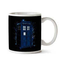 Travel In Time Tardis Doctor Who İki Tarafı Baskılı Kupa Bardak