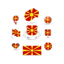 Kuzey Makedonya Sticker Set