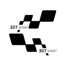 307 Sport Etiket Yapıştırma 30cmx11cm Mmd132