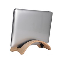 Tenfowee Doğal Ahşap Dikey Dizüstü Bilgisayar Standı - Macbook Pro İçin Kaymaz Tasarım