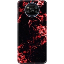 Xiaomi Poco X3 Pro Kılıf Silikon Desen Özel Seri Red Smoke 1745