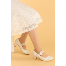 Kiko Kids 752 Çupra Günlük Kız Çocuk 4 Cm Topuklu Babet Ayakkabı 001